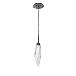 Hammerton Studio - LAB0050-15-MB-CC-C01-L1 - LED Pendant - Rock Crystal - Matte Black