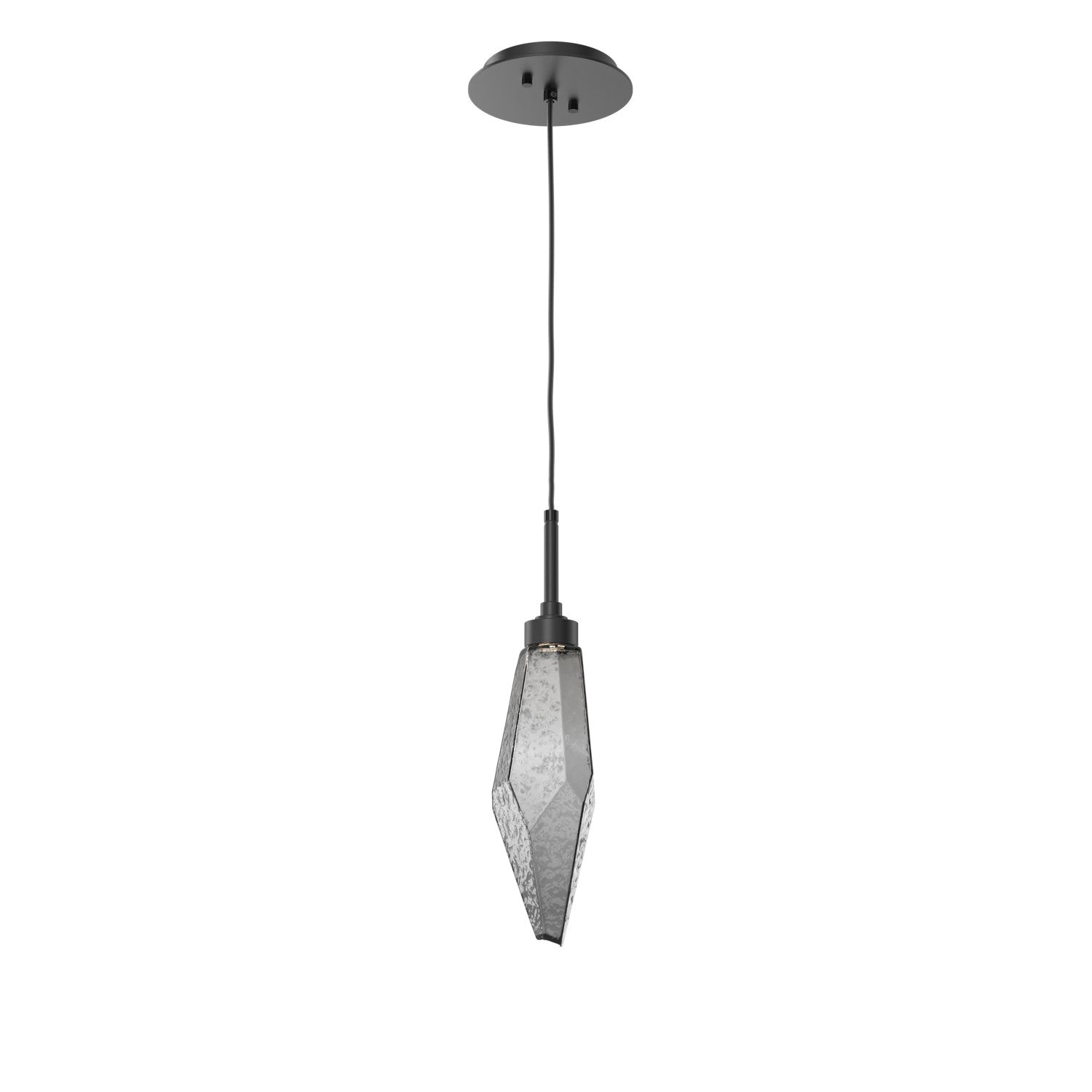 Hammerton Studio - LAB0050-15-MB-CS-C01-L3 - LED Pendant - Rock Crystal - Matte Black