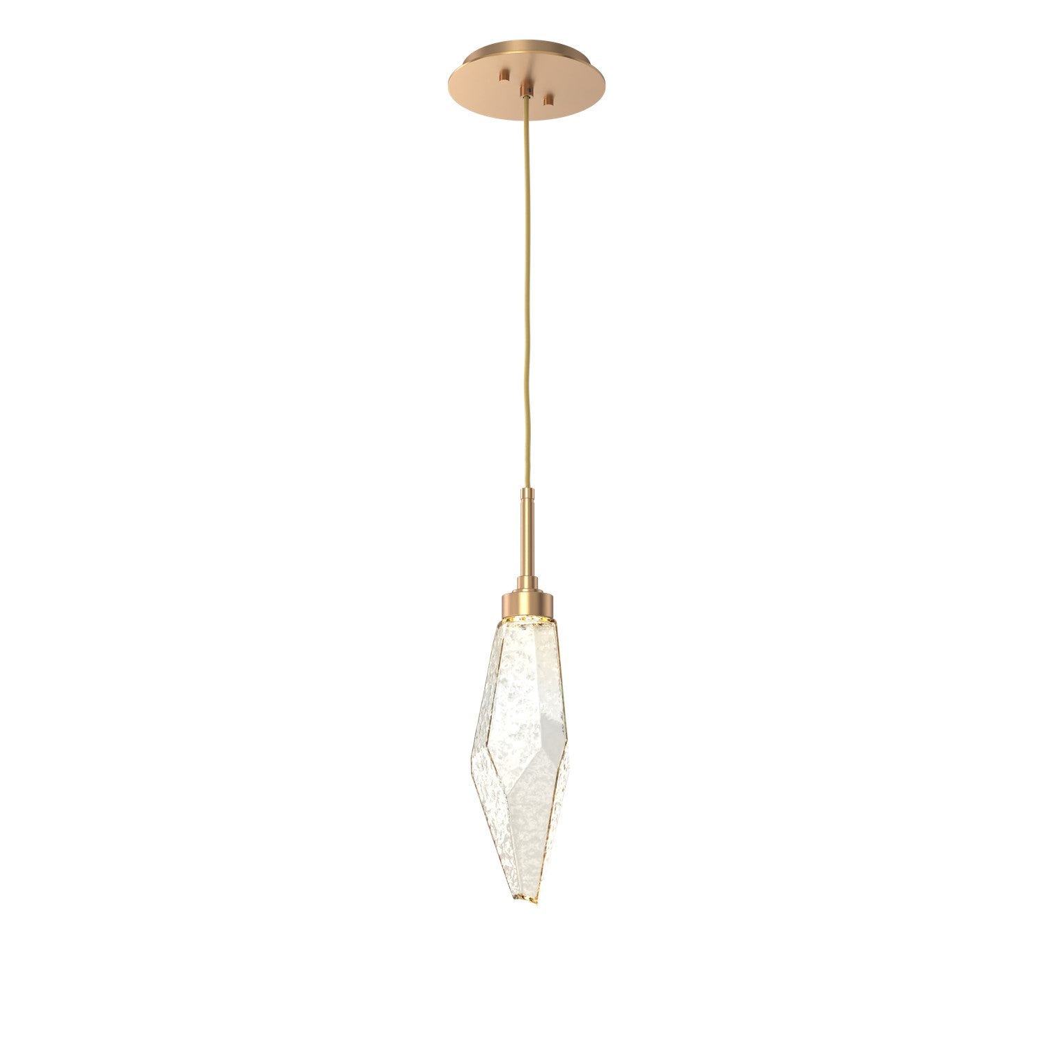 Hammerton Studio - LAB0050-15-NB-CA-C01-L1 - LED Pendant - Rock Crystal - Novel Brass