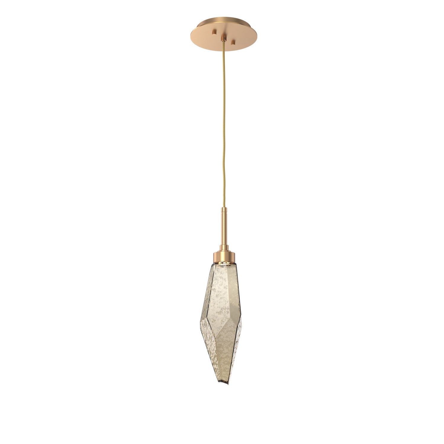 Hammerton Studio - LAB0050-15-NB-CB-C01-L1 - LED Pendant - Rock Crystal - Novel Brass