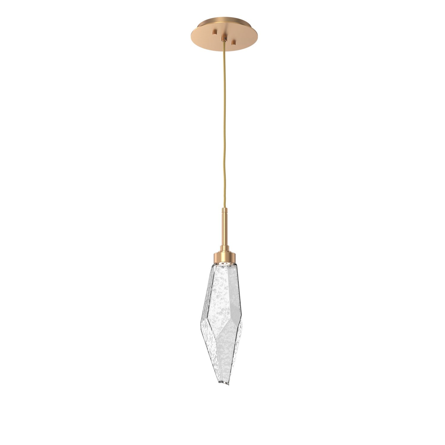 Hammerton Studio - LAB0050-15-NB-CC-C01-L3 - LED Pendant - Rock Crystal - Novel Brass
