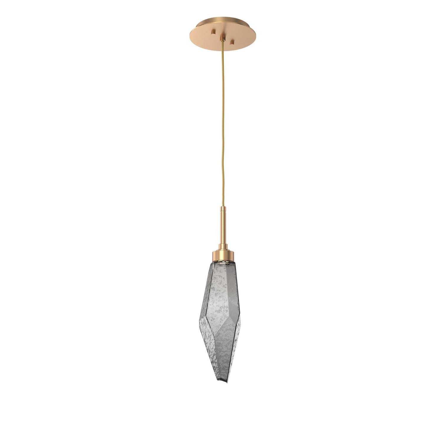 Hammerton Studio - LAB0050-15-NB-CS-C01-L1 - LED Pendant - Rock Crystal - Novel Brass