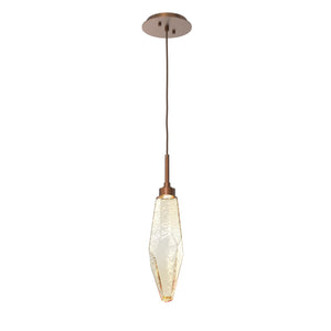 Hammerton Studio - LAB0050-17-BB-CA-C01-L1 - LED Pendant - Rock Crystal - Burnished Bronze