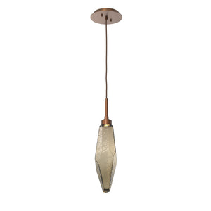 Hammerton Studio - LAB0050-17-BB-CB-C01-L1 - LED Pendant - Rock Crystal - Burnished Bronze