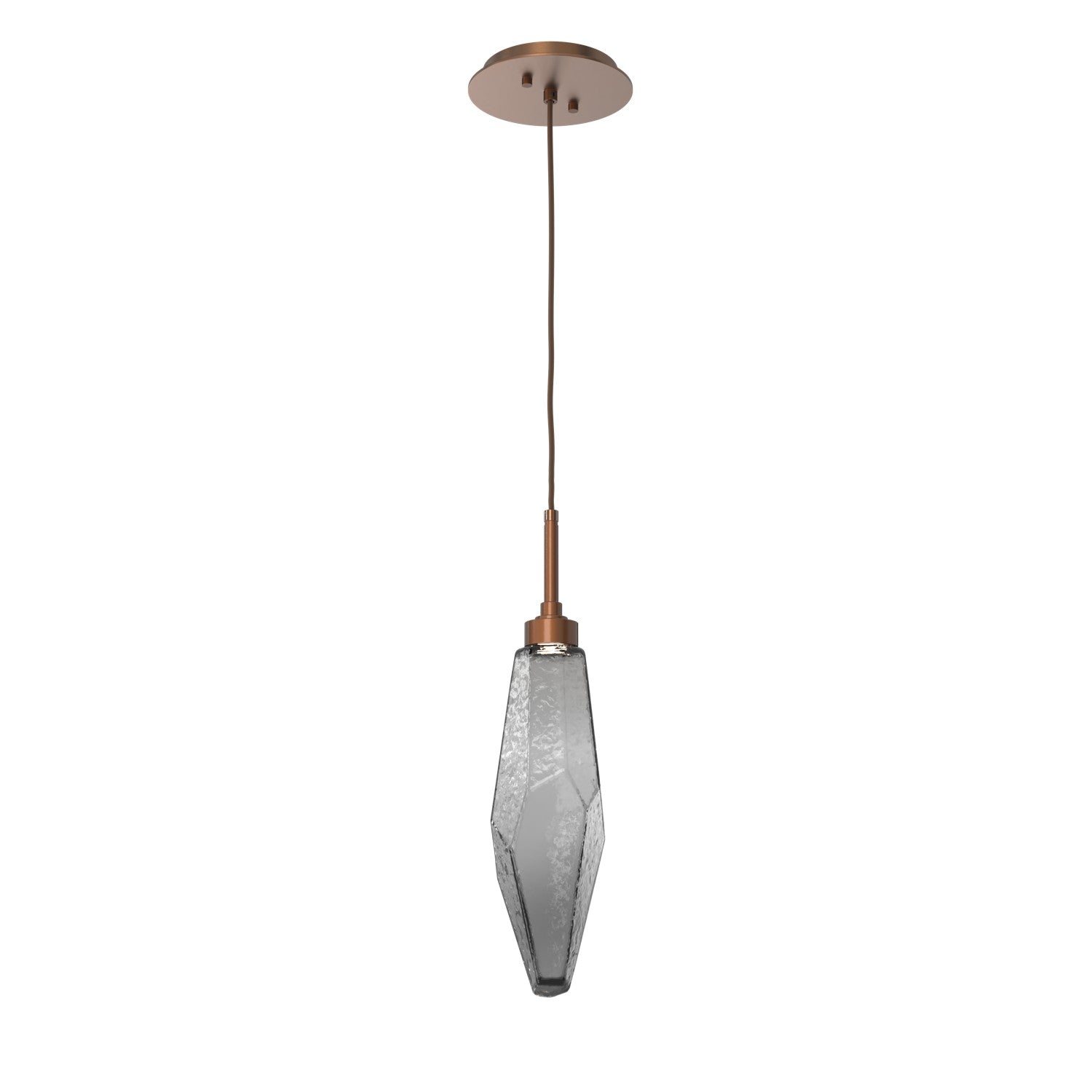 Hammerton Studio - LAB0050-17-BB-CS-C01-L1 - LED Pendant - Rock Crystal - Burnished Bronze