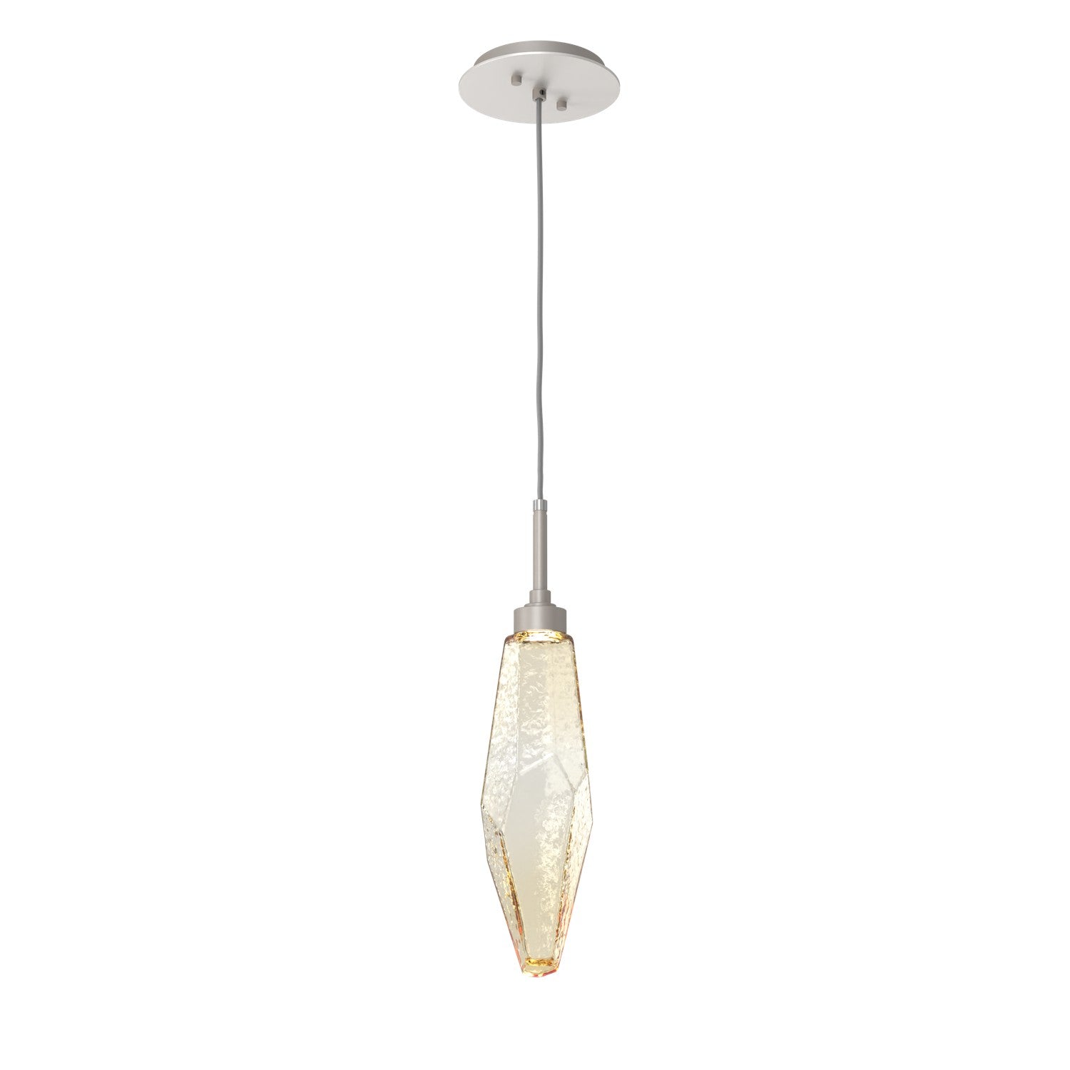 Hammerton Studio - LAB0050-17-BS-CA-C01-L3 - LED Pendant - Rock Crystal - Beige Silver