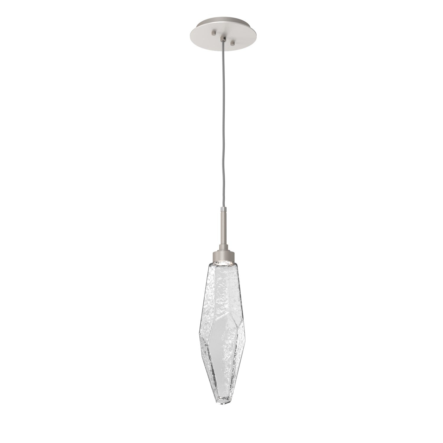 Hammerton Studio - LAB0050-17-BS-CC-C01-L1 - LED Pendant - Rock Crystal - Beige Silver