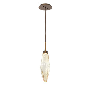 Hammerton Studio - LAB0050-17-FB-CA-C01-L3 - LED Pendant - Rock Crystal - Flat Bronze