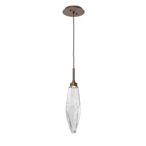 Hammerton Studio - LAB0050-17-FB-CC-C01-L3 - LED Pendant - Rock Crystal - Flat Bronze