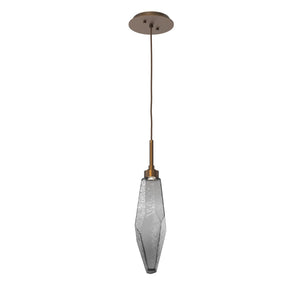 Hammerton Studio - LAB0050-17-FB-CS-C01-L1 - LED Pendant - Rock Crystal - Flat Bronze