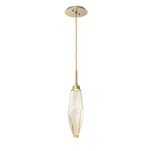 Hammerton Studio - LAB0050-17-GB-CA-C01-L1 - LED Pendant - Rock Crystal - Gilded Brass