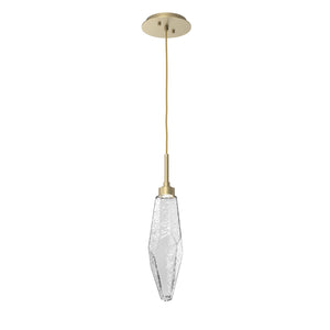Hammerton Studio - LAB0050-17-GB-CC-C01-L1 - LED Pendant - Rock Crystal - Gilded Brass