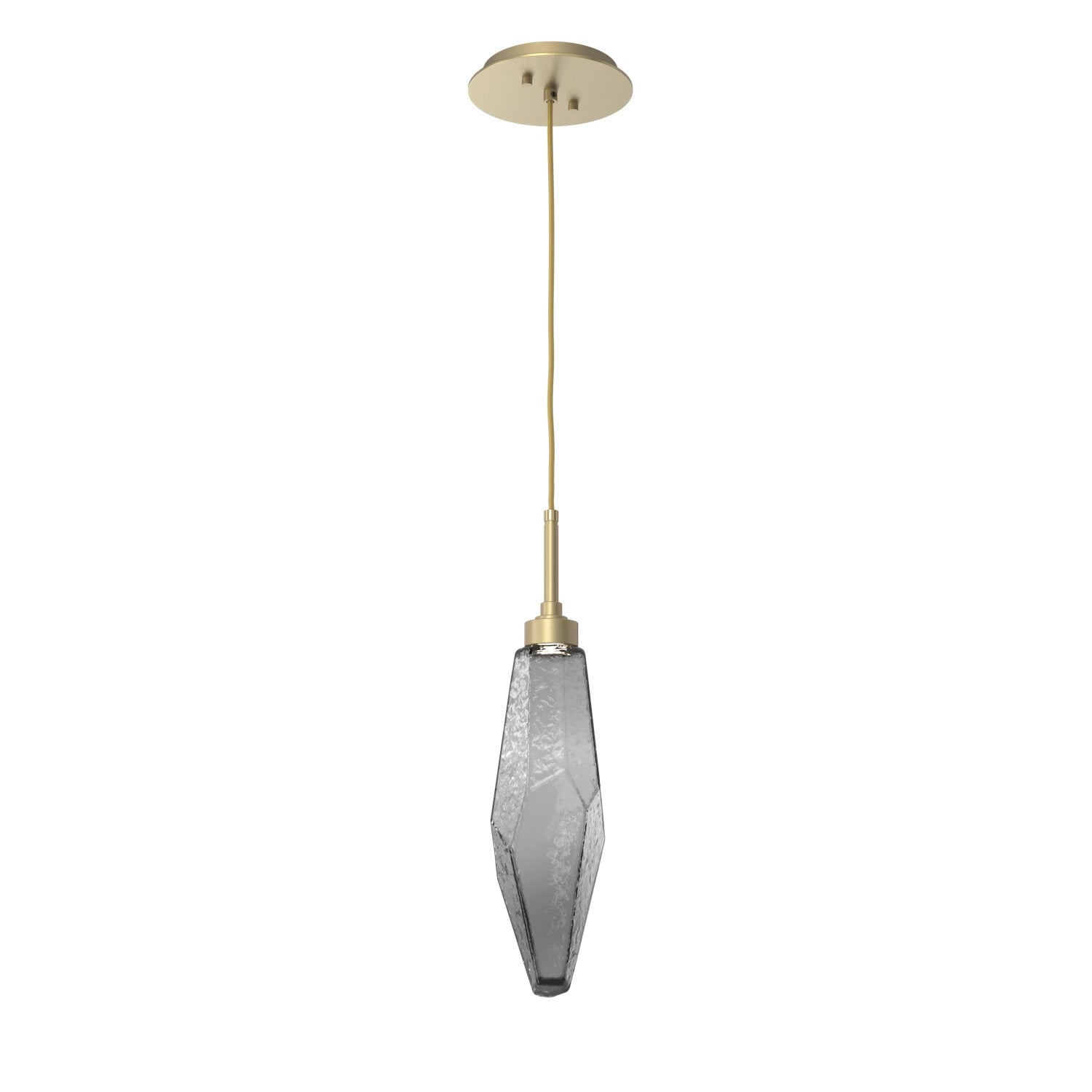 Hammerton Studio - LAB0050-17-GB-CS-C01-L3 - LED Pendant - Rock Crystal - Gilded Brass