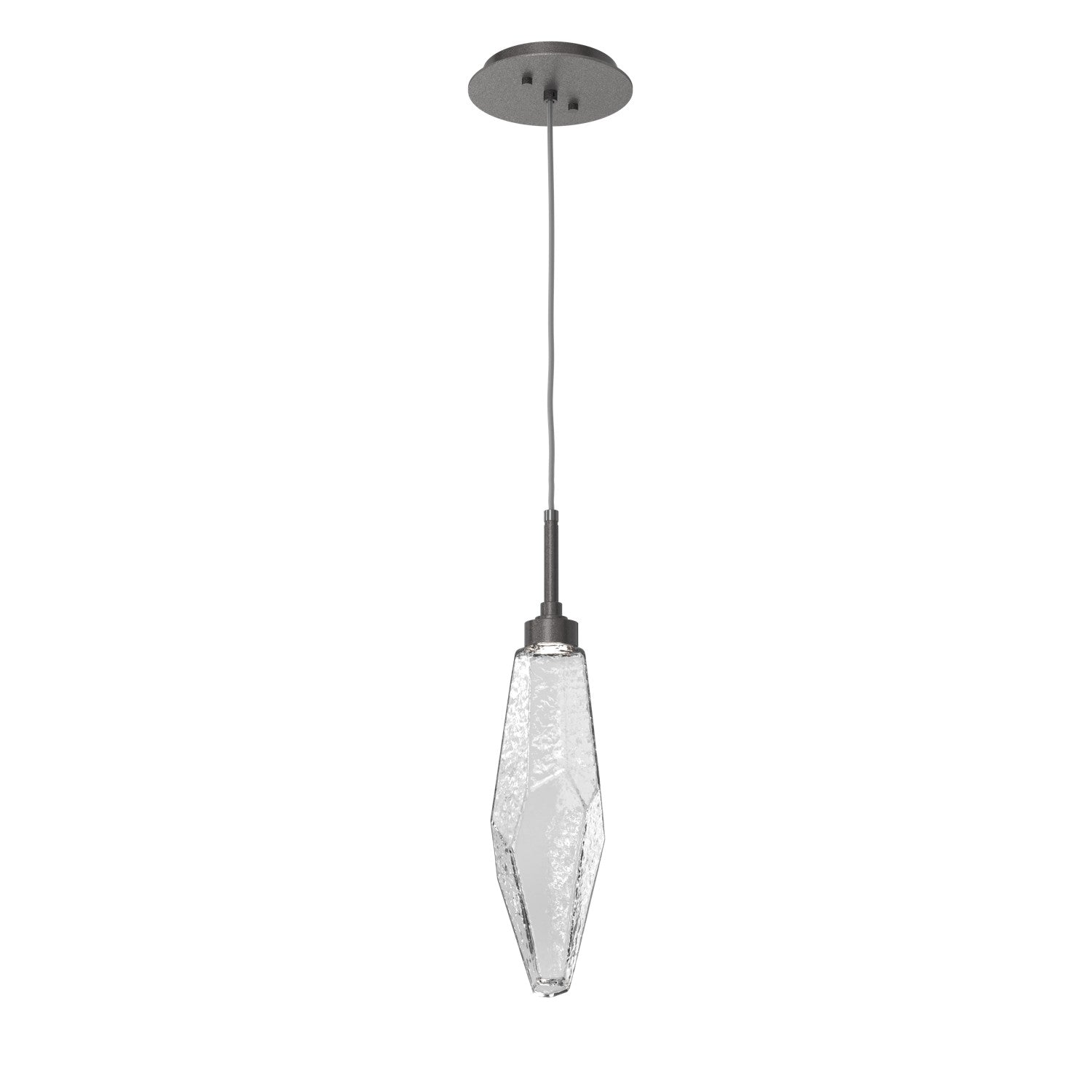 Hammerton Studio - LAB0050-17-GP-CC-C01-L1 - LED Pendant - Rock Crystal - Graphite