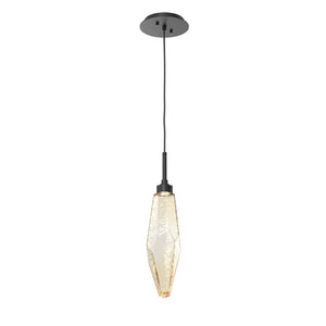 Hammerton Studio - LAB0050-17-MB-CA-C01-L1 - LED Pendant - Rock Crystal - Matte Black