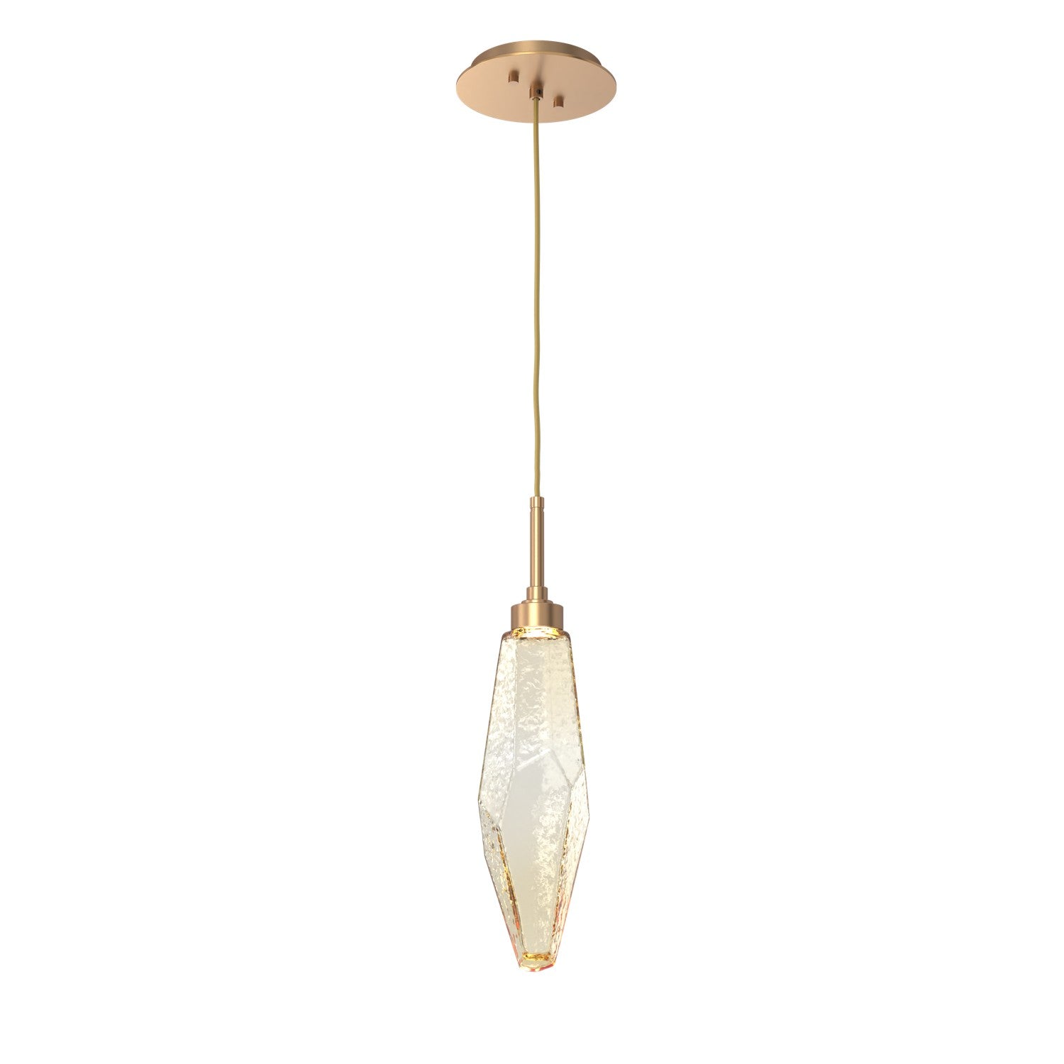 Hammerton Studio - LAB0050-17-NB-CA-C01-L1 - LED Pendant - Rock Crystal - Novel Brass