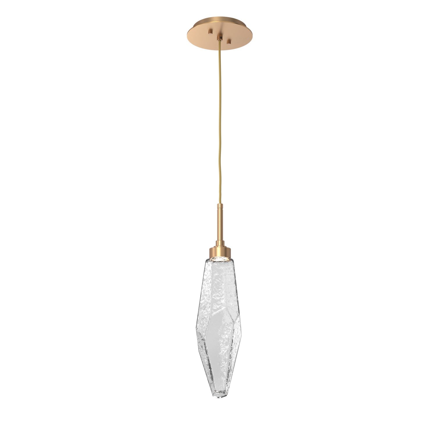 Hammerton Studio - LAB0050-17-NB-CC-C01-L1 - LED Pendant - Rock Crystal - Novel Brass