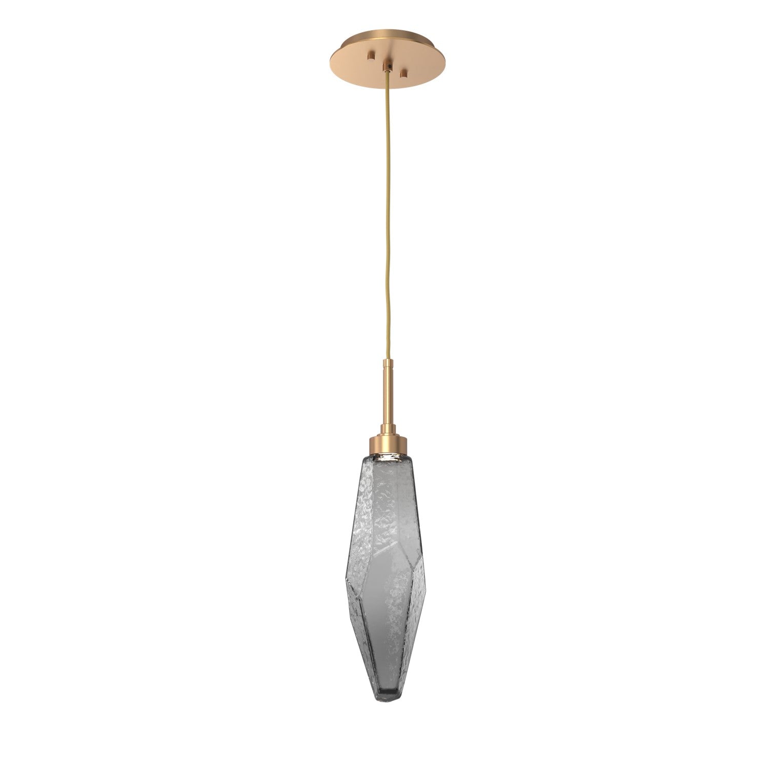 Hammerton Studio - LAB0050-17-NB-CS-C01-L3 - LED Pendant - Rock Crystal - Novel Brass