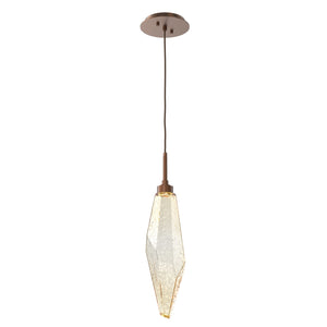 Hammerton Studio - LAB0050-19-BB-CA-C01-L3 - LED Pendant - Rock Crystal - Burnished Bronze