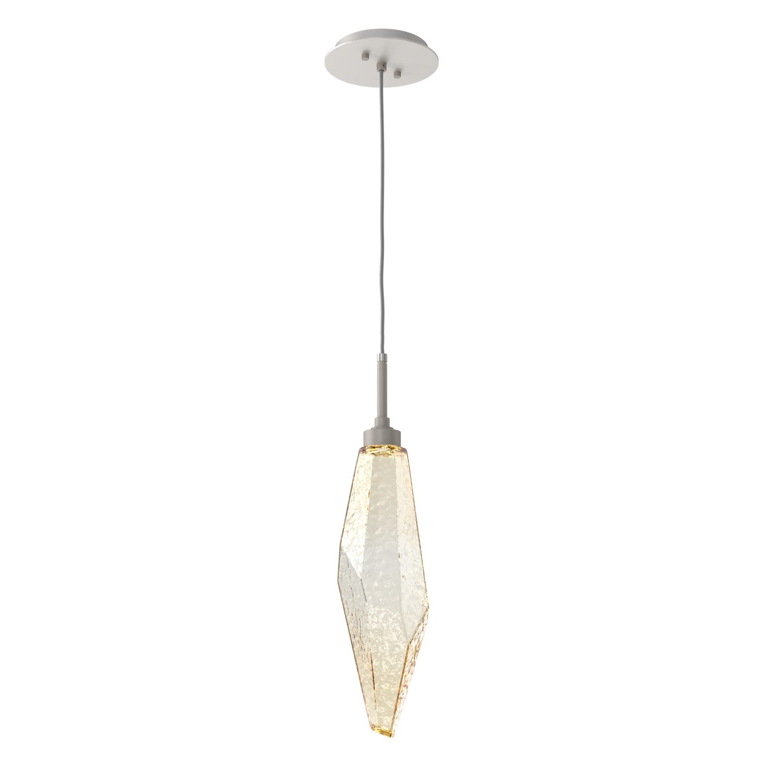 Hammerton Studio - LAB0050-19-BS-CA-C01-L1 - LED Pendant - Rock Crystal - Beige Silver