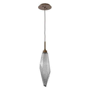 Hammerton Studio - LAB0050-19-FB-CS-C01-L1 - LED Pendant - Rock Crystal - Flat Bronze