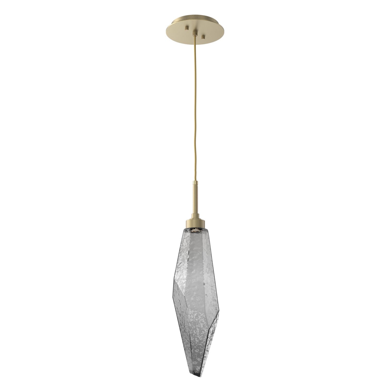 Hammerton Studio - LAB0050-19-GB-CS-C01-L3 - LED Pendant - Rock Crystal - Gilded Brass