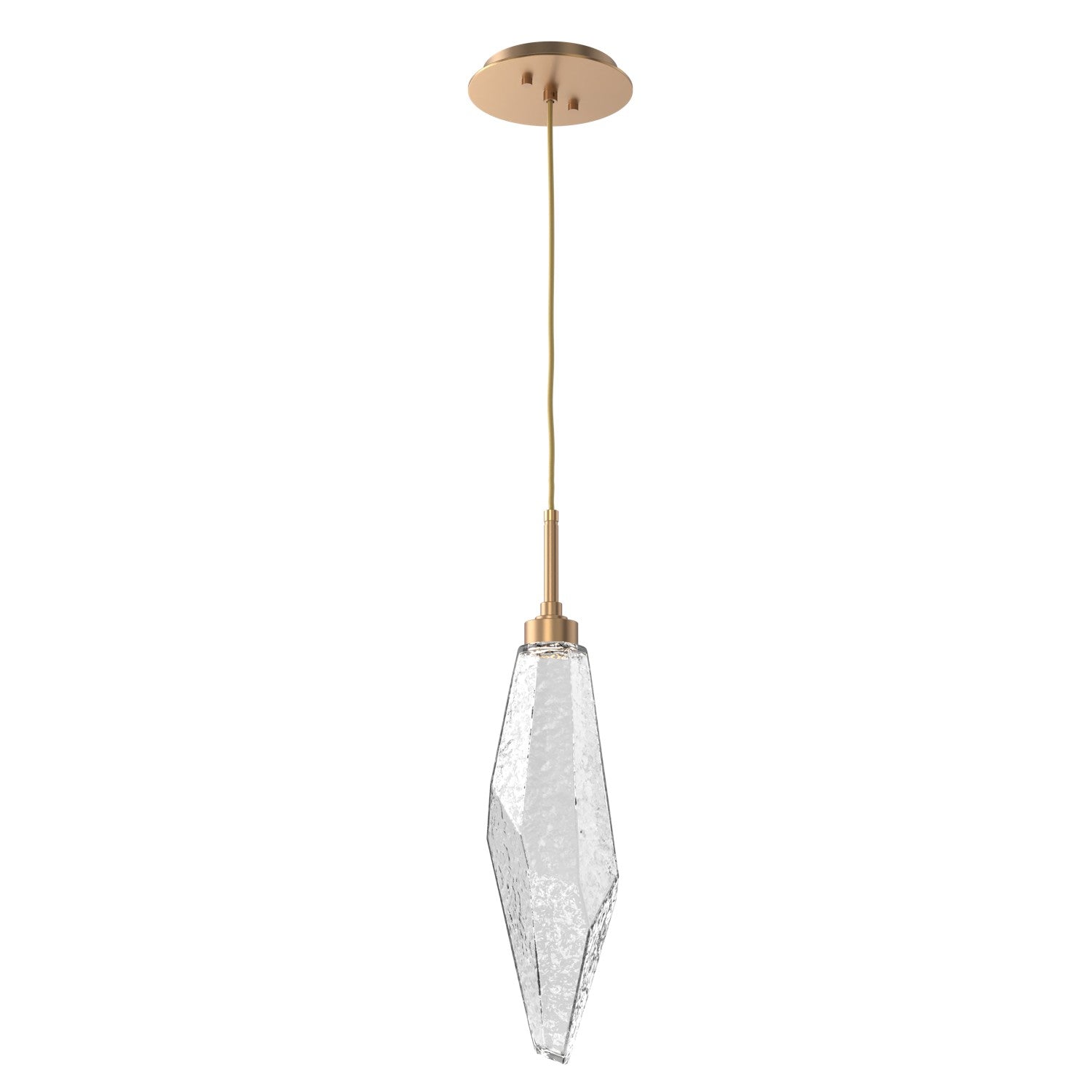Hammerton Studio - LAB0050-19-NB-CC-C01-L1 - LED Pendant - Rock Crystal - Novel Brass