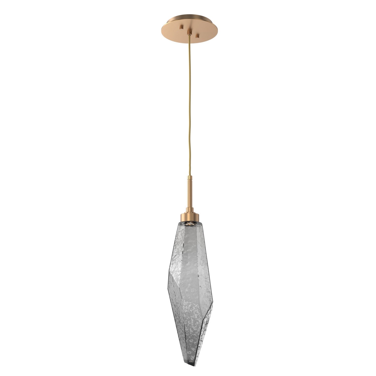 Hammerton Studio - LAB0050-19-NB-CS-C01-L3 - LED Pendant - Rock Crystal - Novel Brass