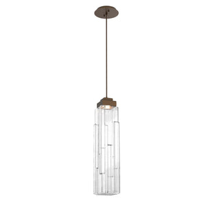 Hammerton Studio - LAB0056-01-FB-LC-C01-L1 - LED Pendant - Ledgestone - Flat Bronze