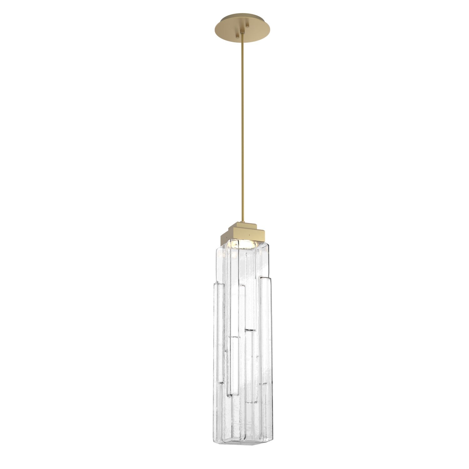 Hammerton Studio - LAB0056-01-GB-LC-C01-L1 - LED Pendant - Ledgestone - Gilded Brass