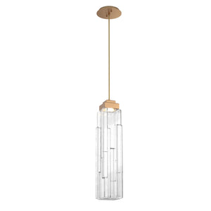 Hammerton Studio - LAB0056-01-NB-LC-C01-L3 - LED Pendant - Ledgestone - Novel Brass