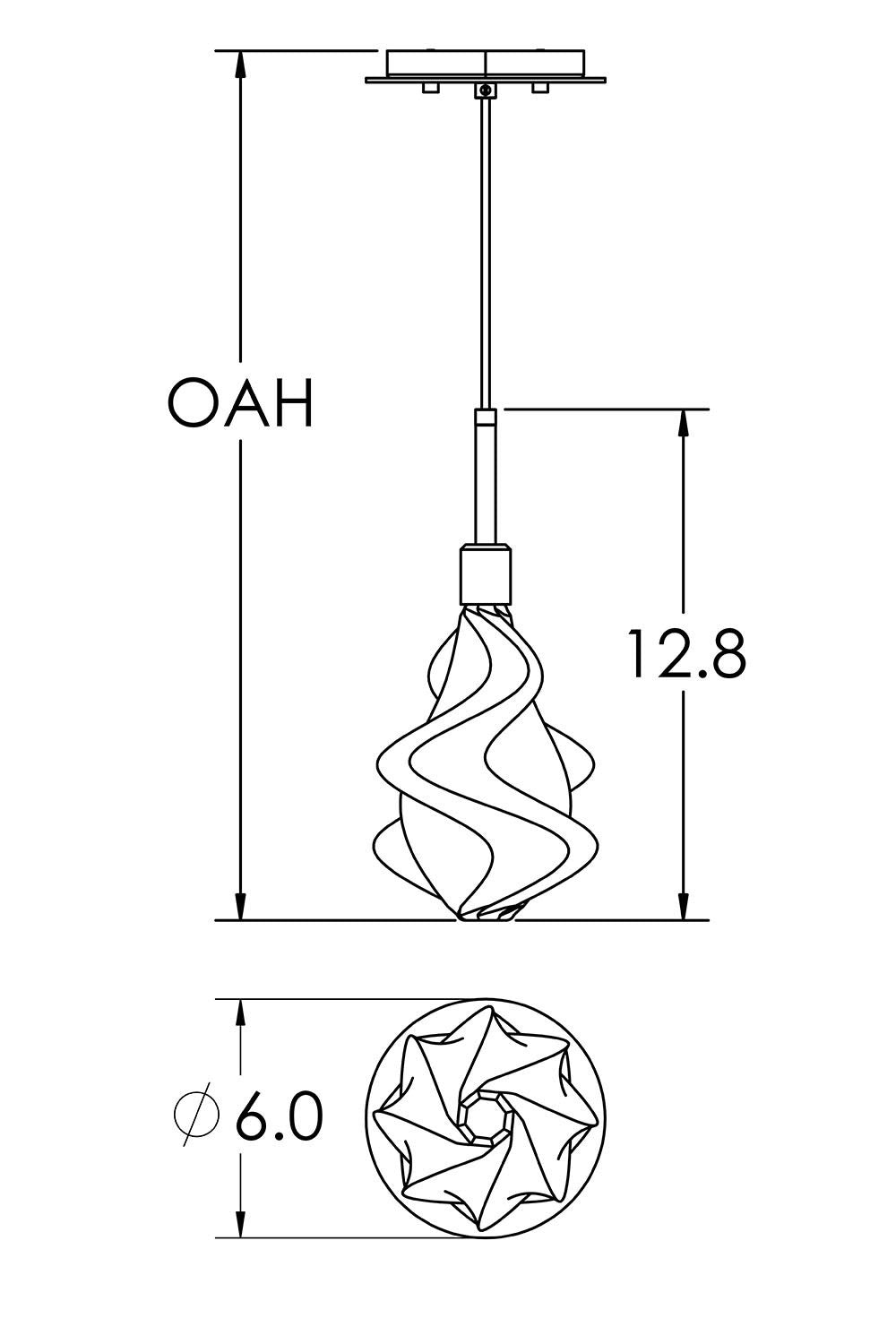 Hammerton Studio - LAB0059-01-BS-BC-C01-L1 - LED Pendant - Blossom - Beige Silver