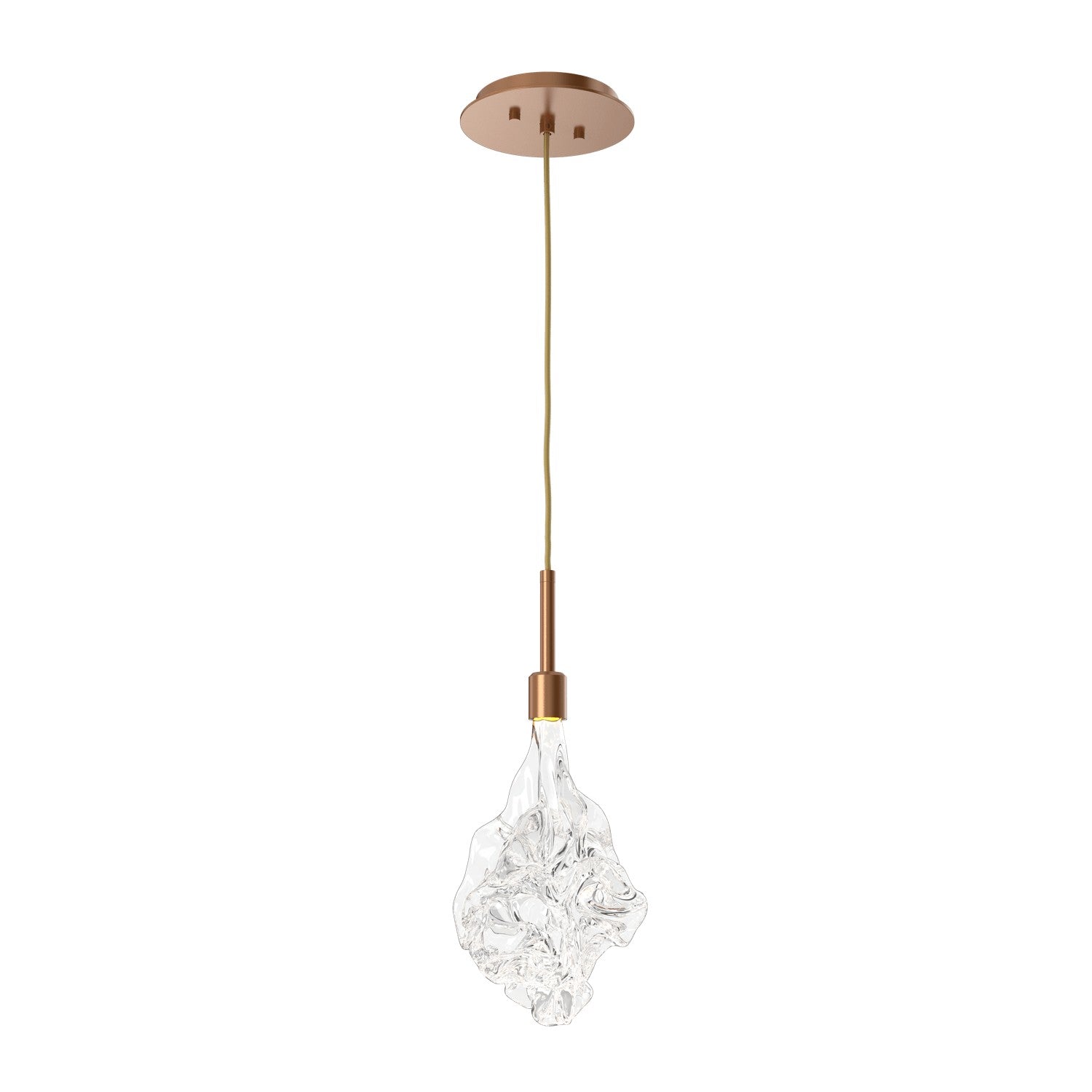 Hammerton Studio - LAB0059-01-NB-BC-C01-L3 - LED Pendant - Blossom - Novel Brass
