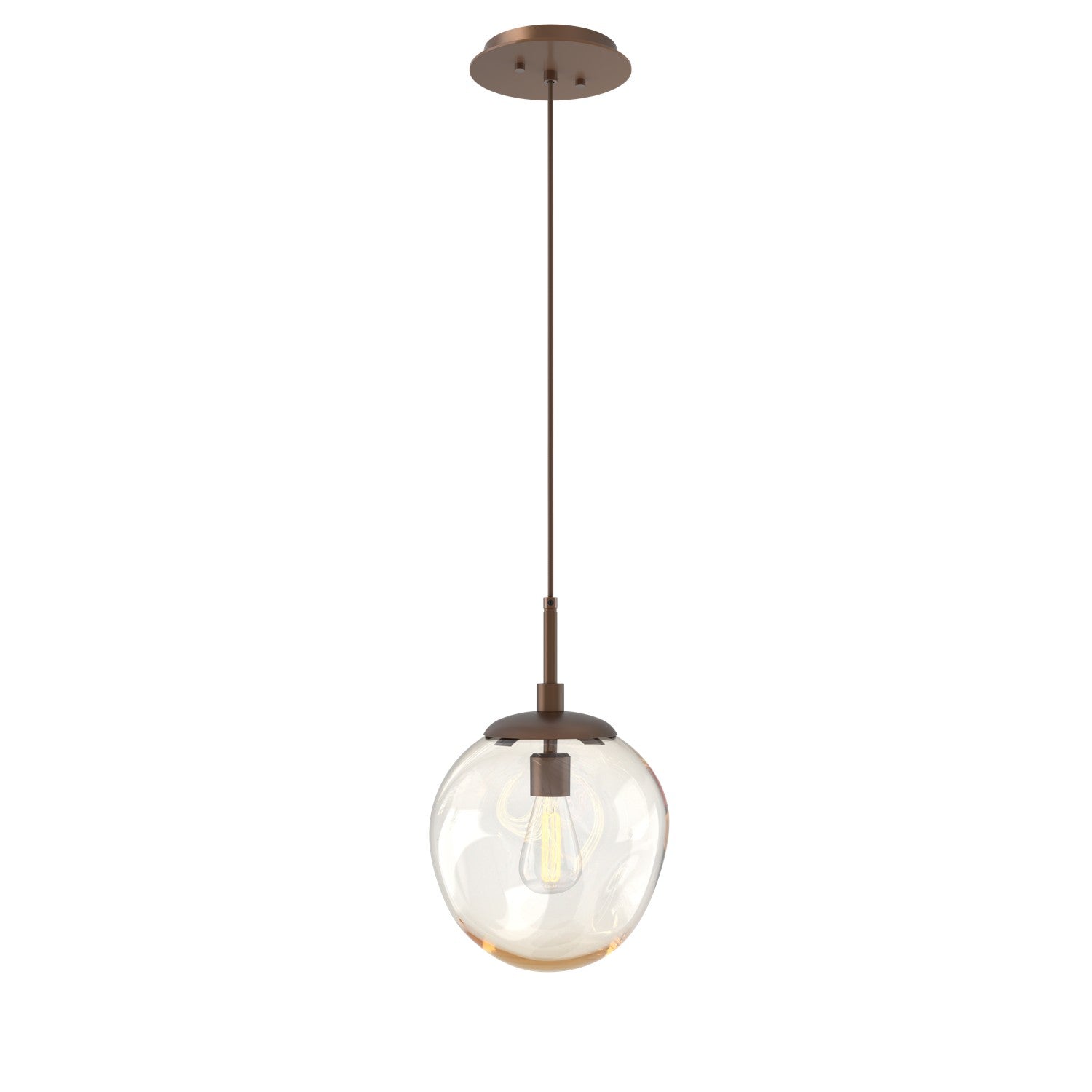 Hammerton Studio - LAB0062-01-BB-A-C01-E2 - One Light Pendant - Aster - Burnished Bronze