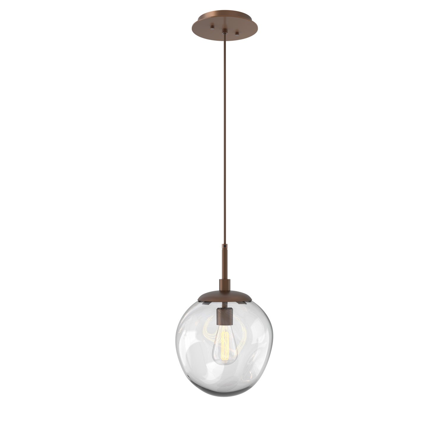 Hammerton Studio - LAB0062-01-BB-C-C01-E2 - One Light Pendant - Aster - Burnished Bronze