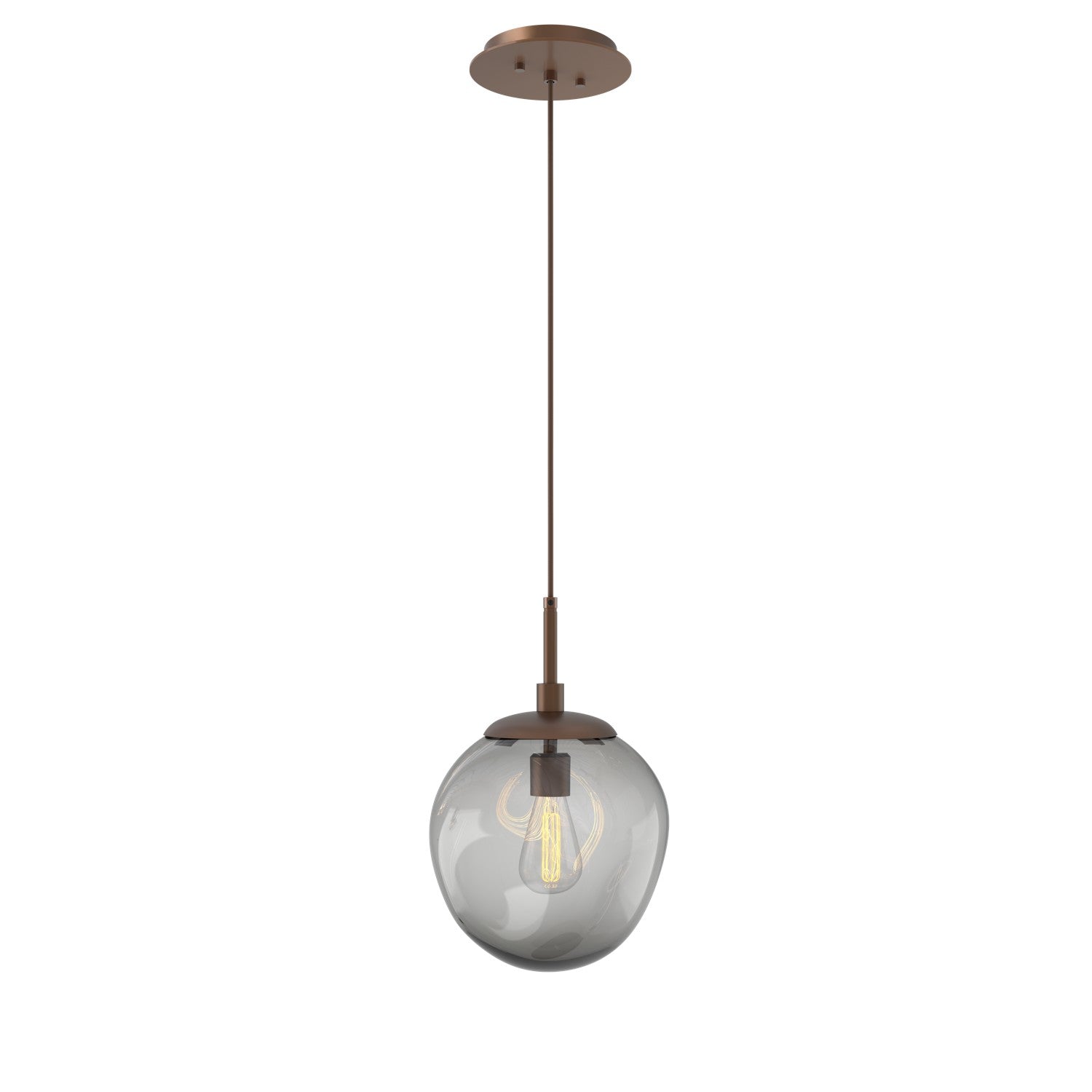 Hammerton Studio - LAB0062-01-BB-S-C01-E2 - One Light Pendant - Aster - Burnished Bronze