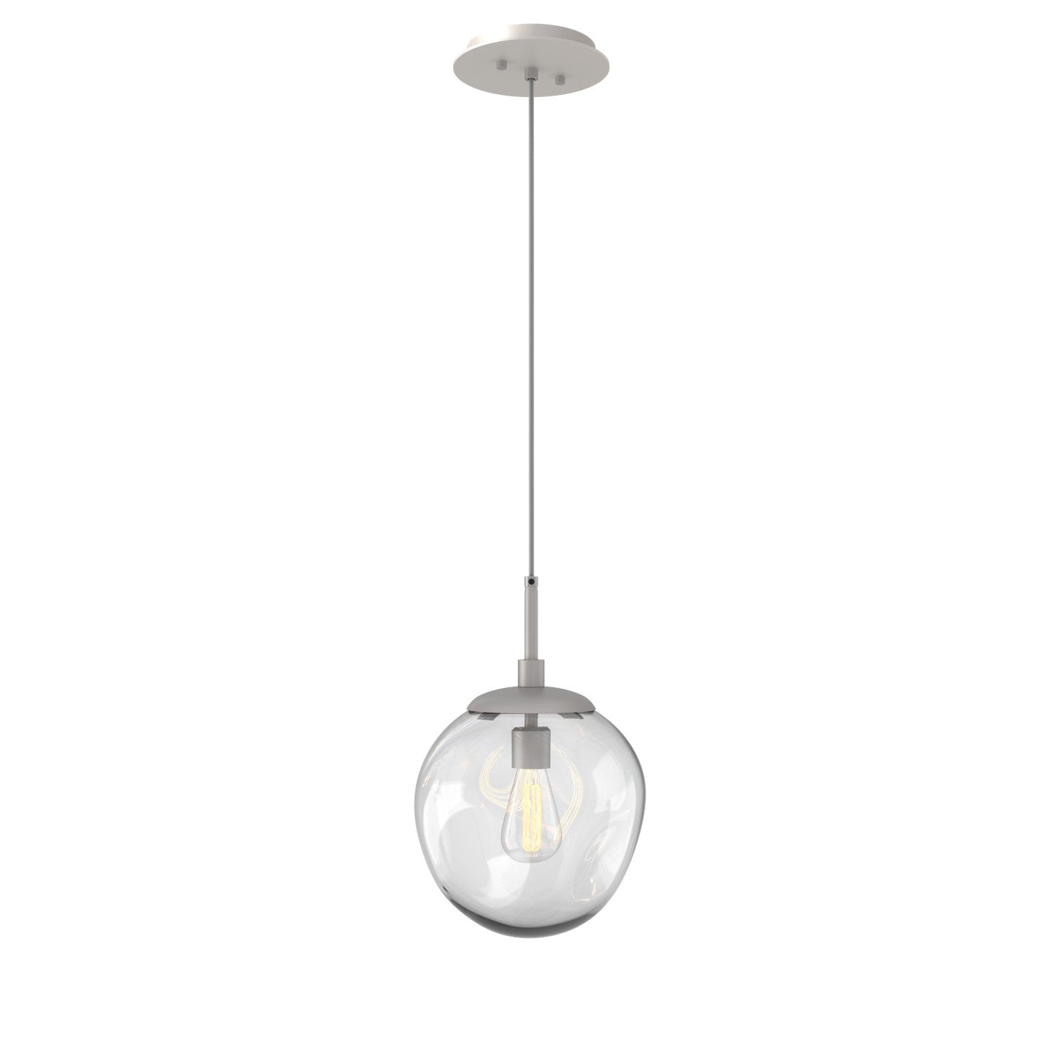 Hammerton Studio - LAB0062-01-BS-C-C01-E2 - One Light Pendant - Aster - Beige Silver