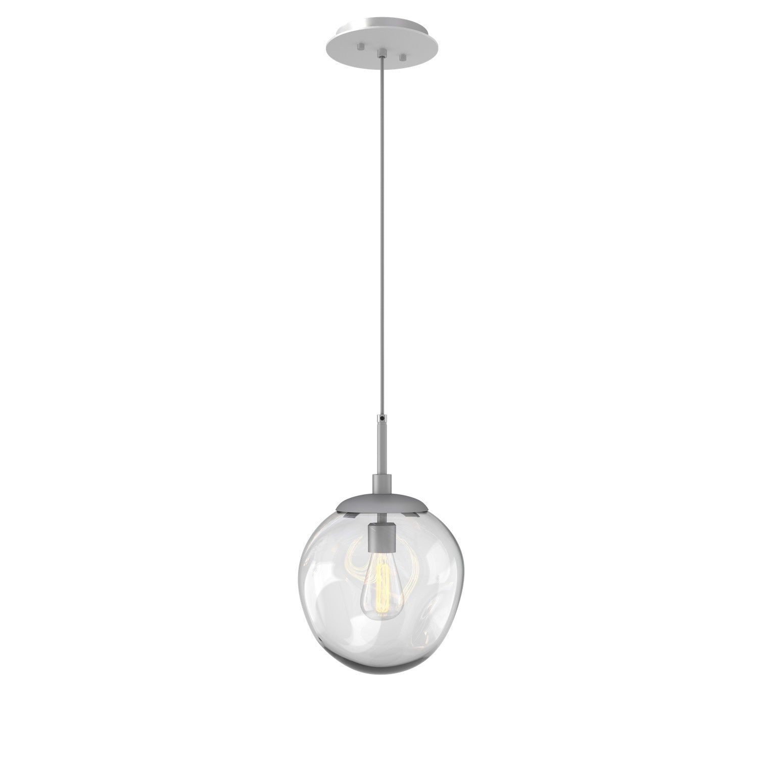 Hammerton Studio - LAB0062-01-CS-C-C01-E2 - One Light Pendant - Aster - Classic Silver