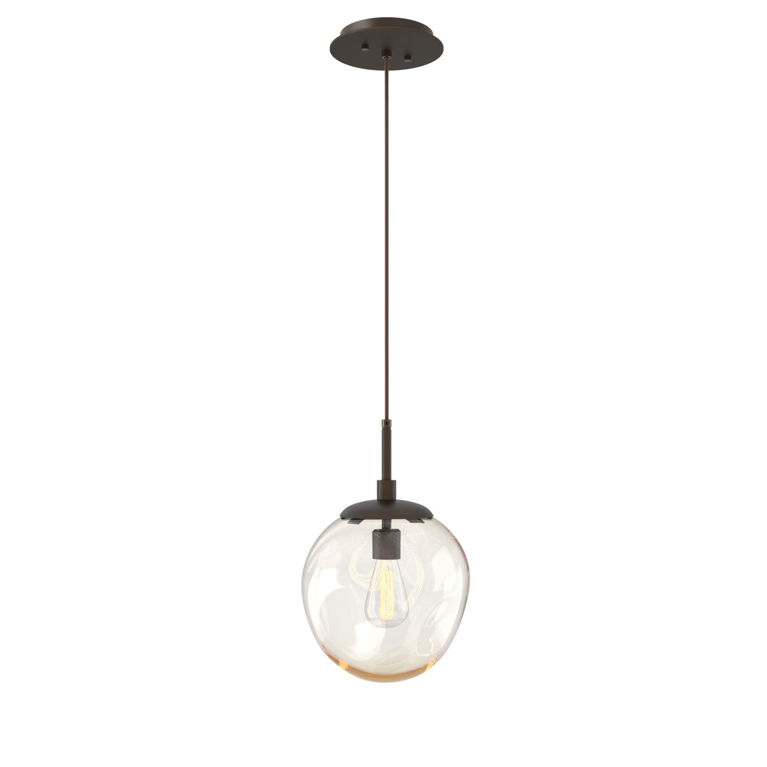 Hammerton Studio - LAB0062-01-FB-A-C01-E2 - One Light Pendant - Aster - Flat Bronze