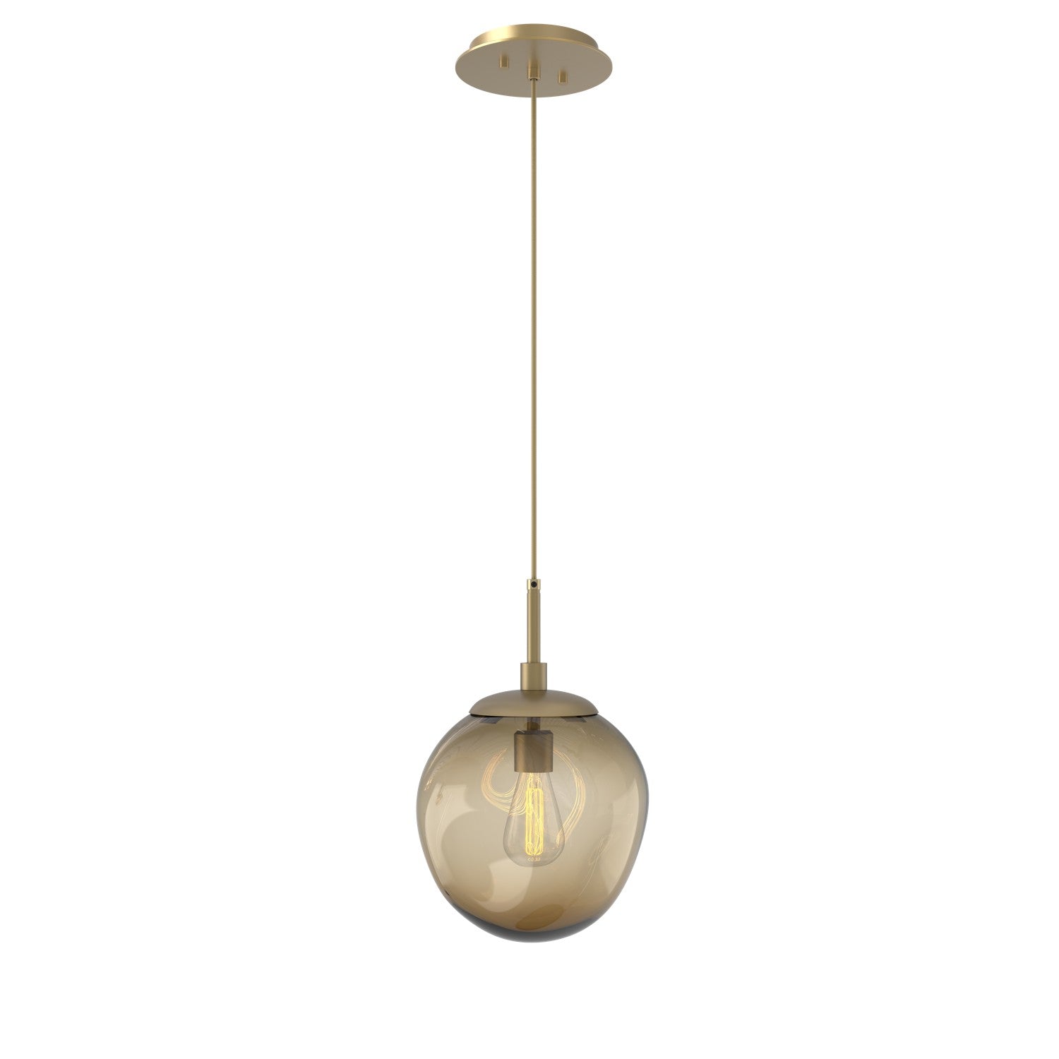 Hammerton Studio - LAB0062-01-GB-B-C01-E2 - One Light Pendant - Aster - Gilded Brass