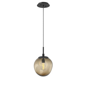 Hammerton Studio - LAB0062-01-MB-B-C01-E2 - One Light Pendant - Aster - Matte Black