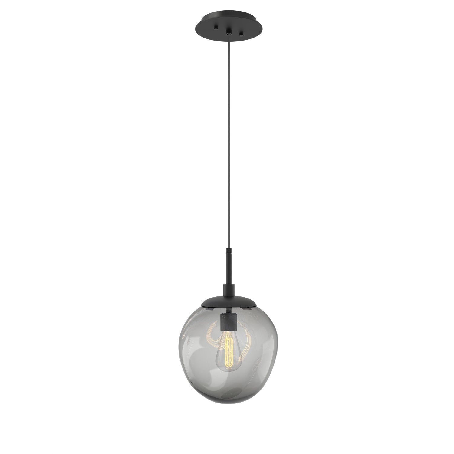 Hammerton Studio - LAB0062-01-MB-S-C01-E2 - One Light Pendant - Aster - Matte Black