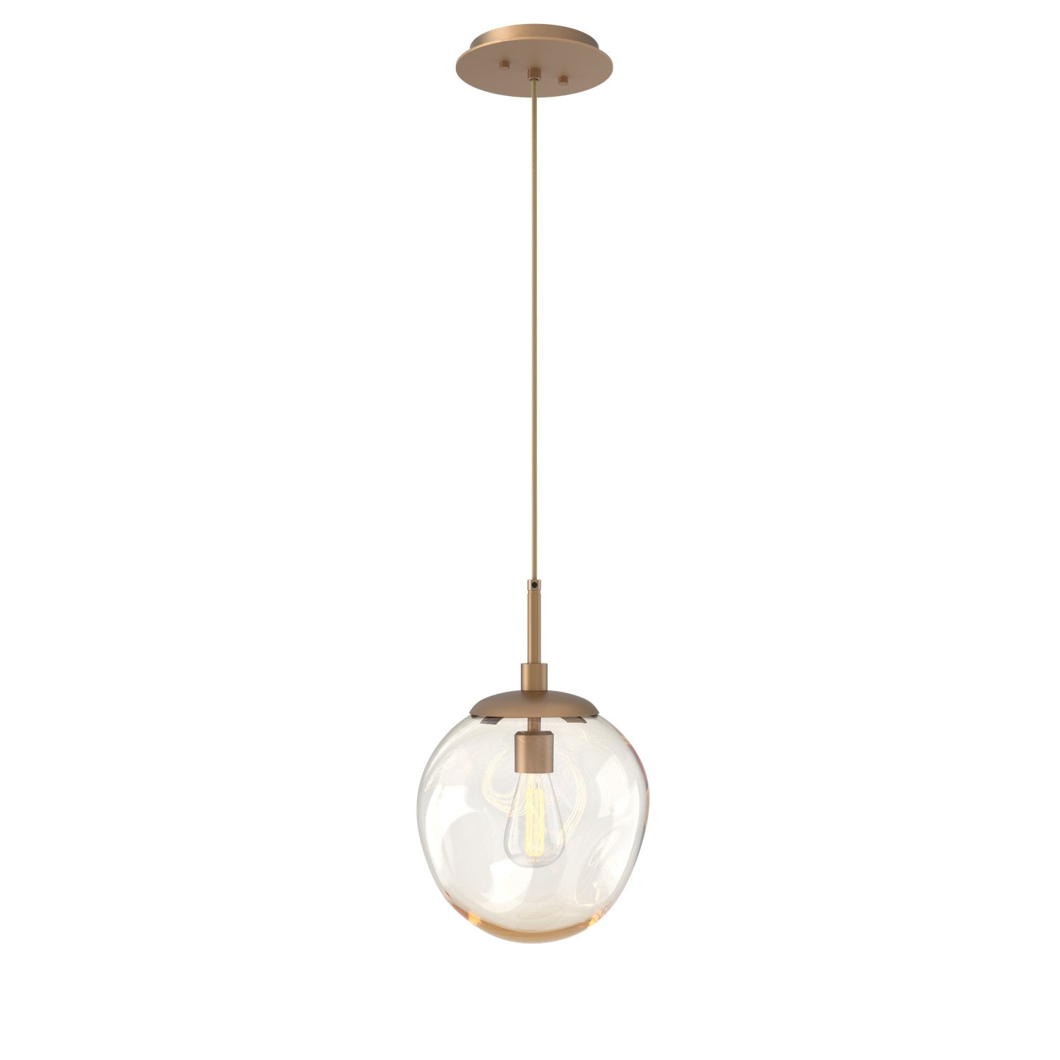 Hammerton Studio - LAB0062-01-NB-A-C01-E2 - One Light Pendant - Aster - Novel Brass