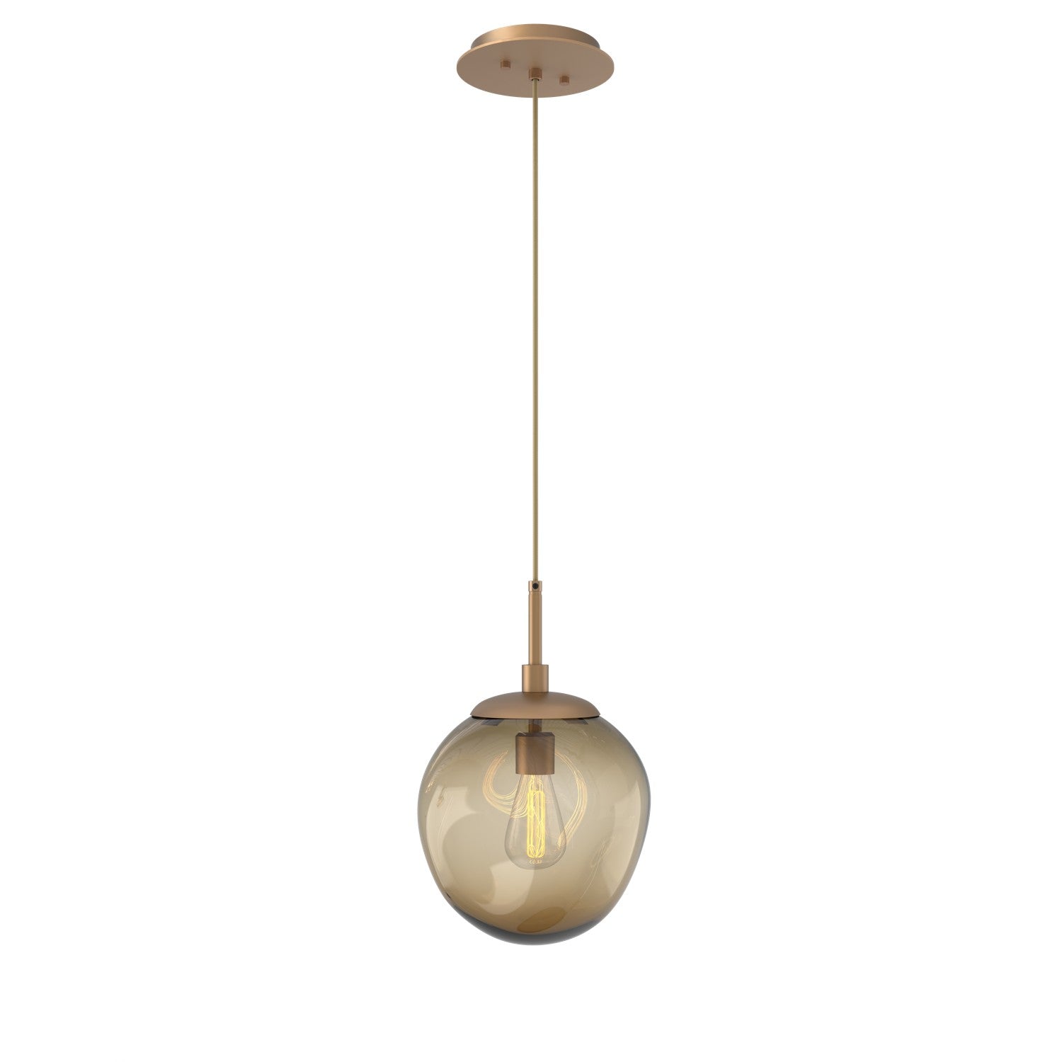 Hammerton Studio - LAB0062-01-NB-B-C01-E2 - One Light Pendant - Aster - Novel Brass