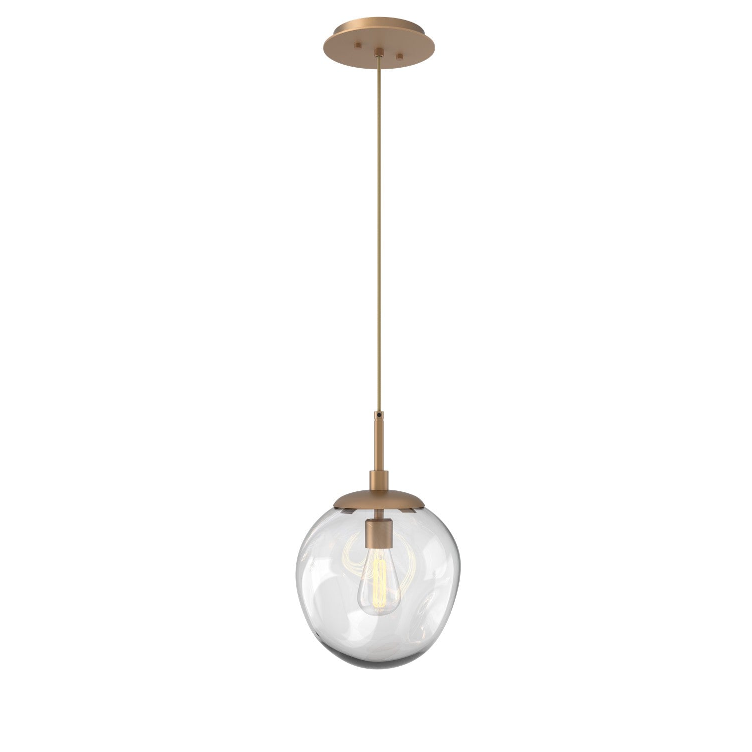 Hammerton Studio - LAB0062-01-NB-C-C01-E2 - One Light Pendant - Aster - Novel Brass