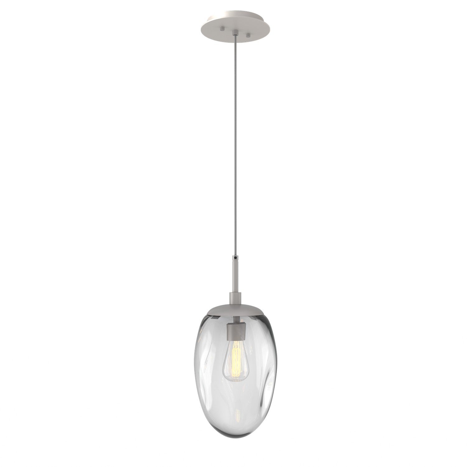 Hammerton Studio - LAB0063-01-BS-C-C01-E2 - One Light Pendant - Meteo - Beige Silver