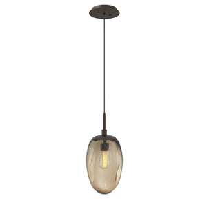 Hammerton Studio - LAB0063-01-FB-B-C01-E2 - One Light Pendant - Meteo - Flat Bronze