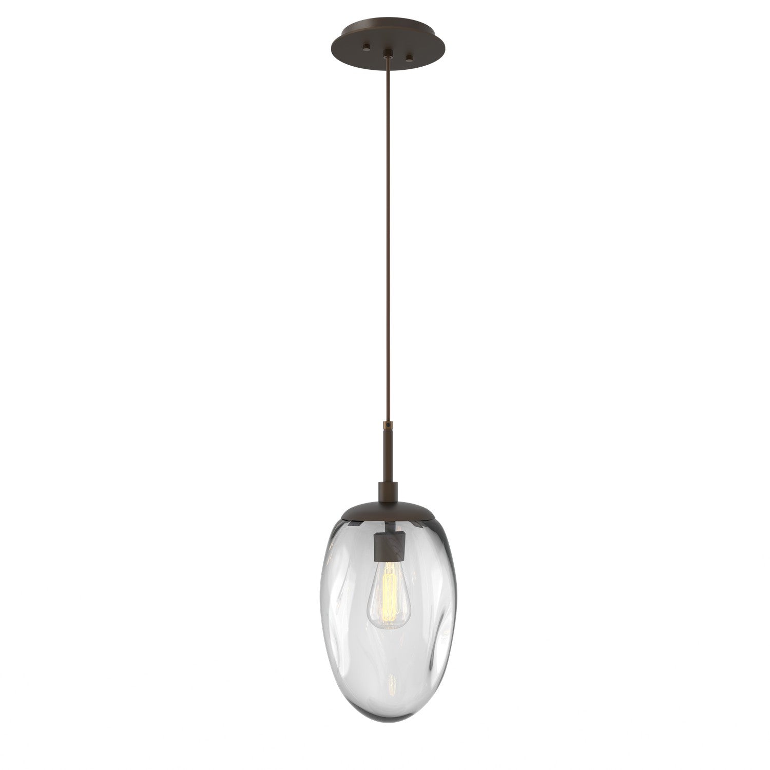 Hammerton Studio - LAB0063-01-FB-C-C01-E2 - One Light Pendant - Meteo - Flat Bronze