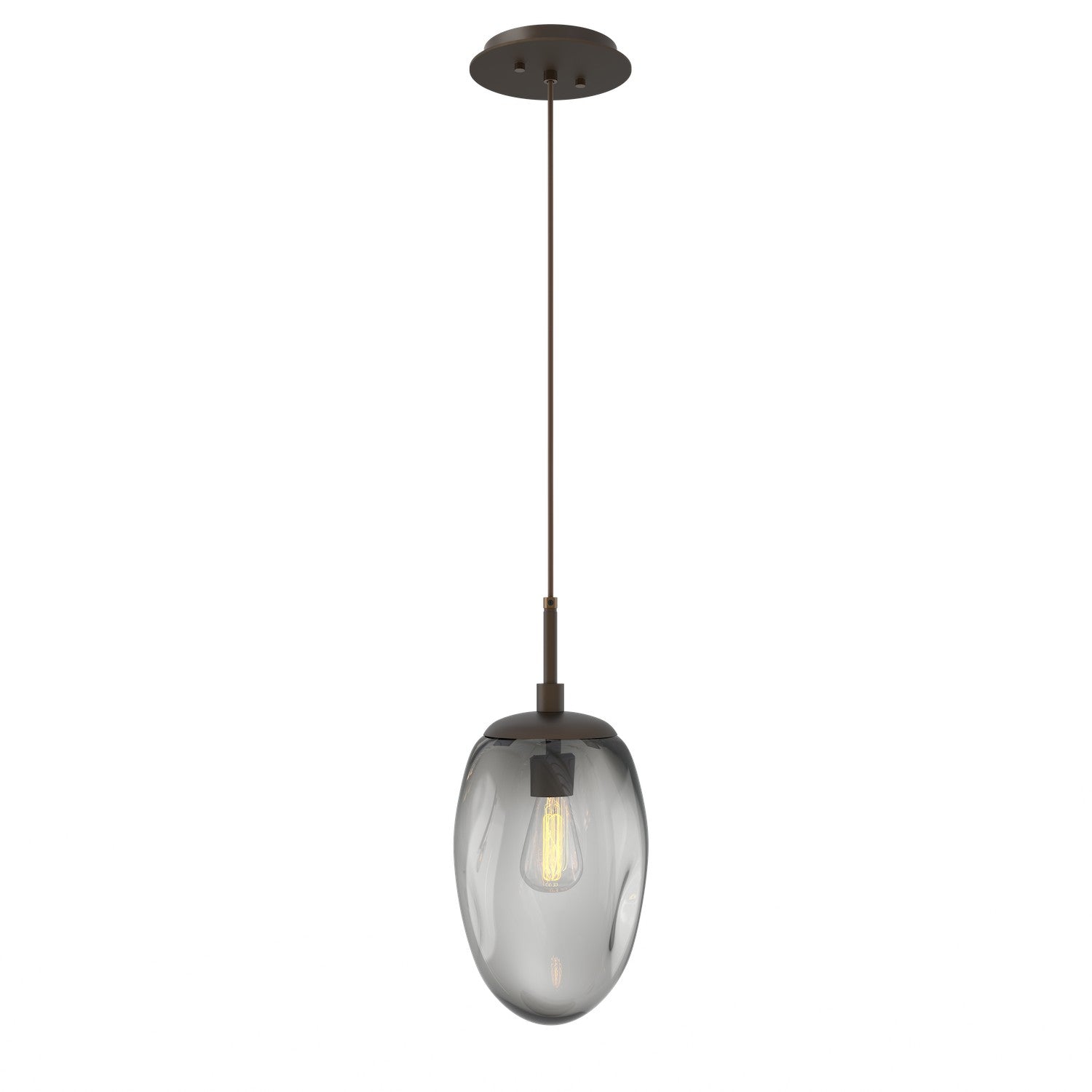 Hammerton Studio - LAB0063-01-FB-S-C01-E2 - One Light Pendant - Meteo - Flat Bronze