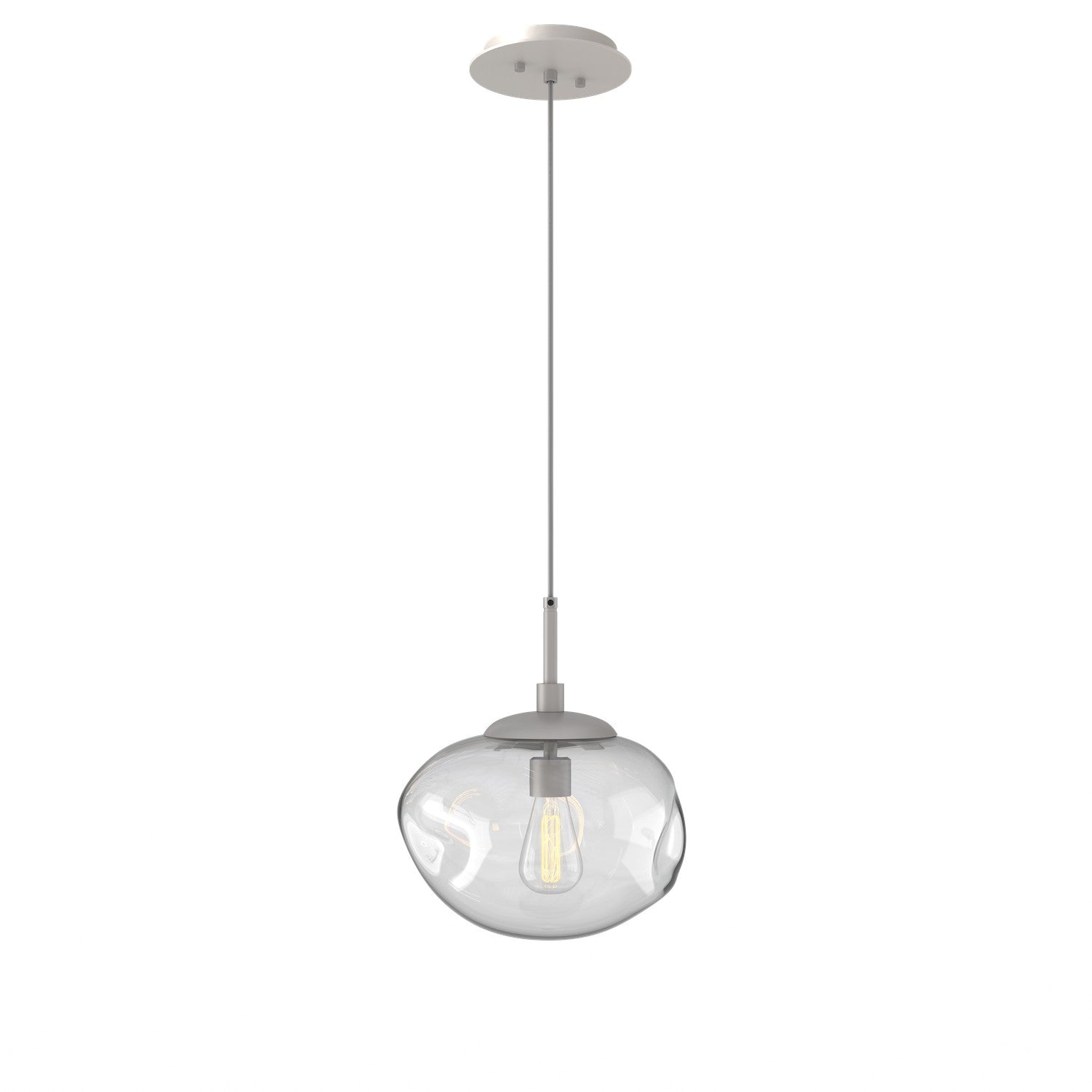 Hammerton Studio - LAB0064-01-BS-C-C01-E2 - One Light Pendant - Nebula - Beige Silver